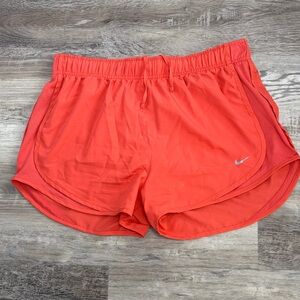 Nike Women's Bright Orange Athletic Shorts